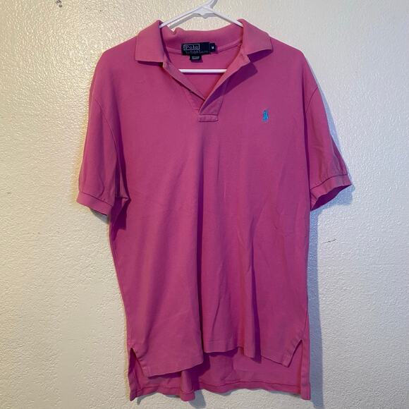 Polo Ralph Lauren Pink Classic Polo Shirt Size Medium - Picture 1 of 7